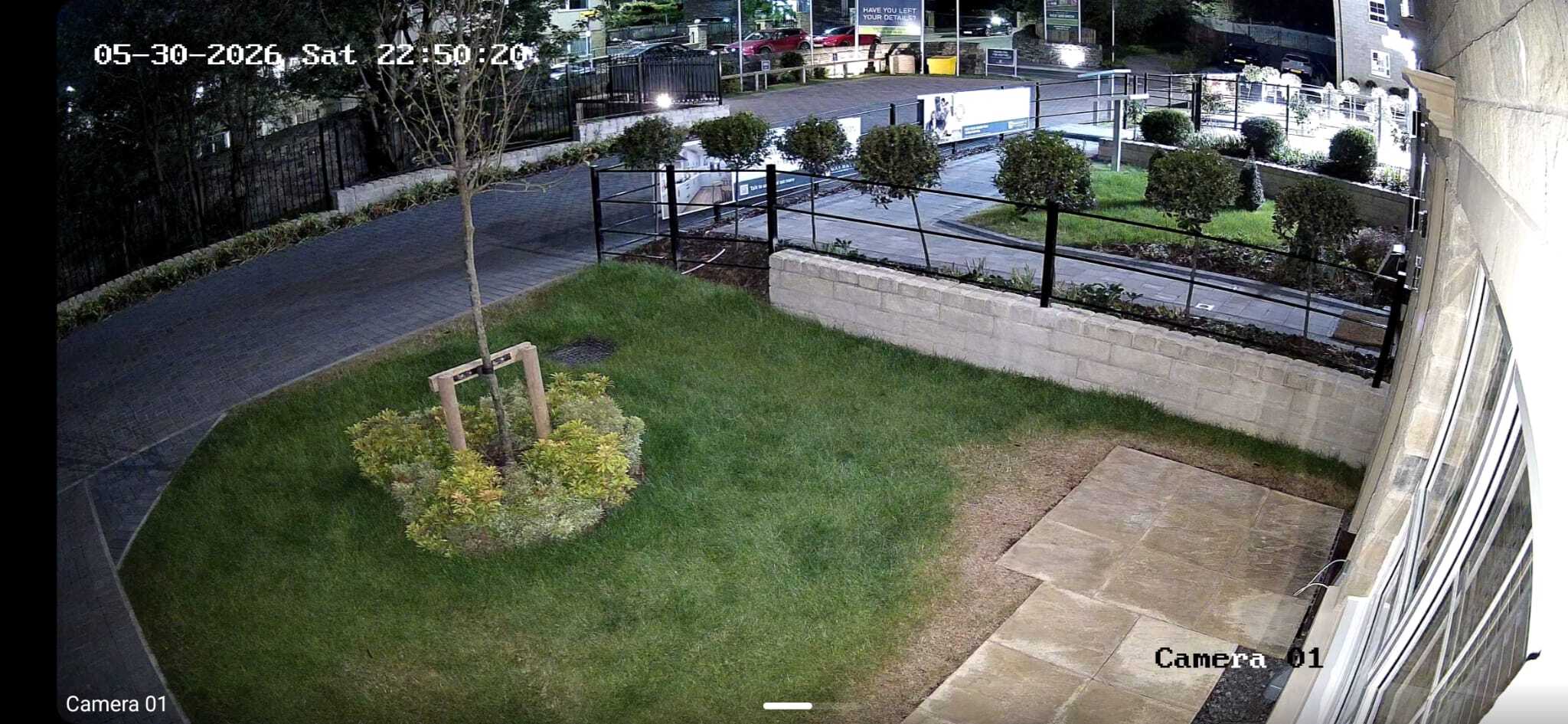 Mono night vision driveway